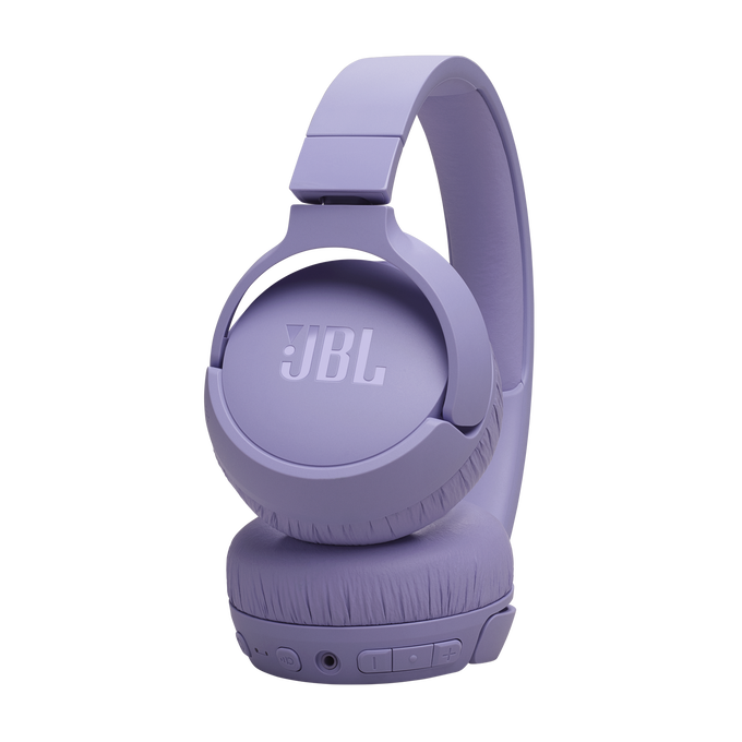 JBL Tune 670NC - Purple - Adaptive Noise Cancelling Wireless On-Ear Headphones - Detailshot 2 image number null